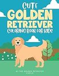 Cute Golden Retriever Coloring Book