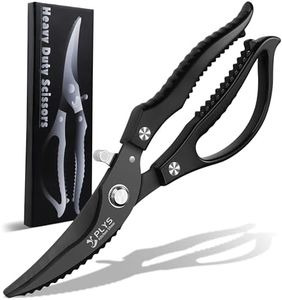 Poultry Shears Stainless Steel Kitchen Scissors Robust Chicken Shears Black Professional Sharp Meat Scissors for Bones