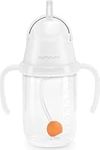 NumNum Tiny Training Cup | Baby's First Cup | 100% Silicone Non-Slip Open Cup for Baby Drinking and Feeding Development | BPA Free Drop-Proof | for Infants 4 Months+, 2 Ounce (Clear)
