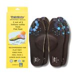 YourFootDoctor Flat Feet Arch Support Insole Combo- Pack of 2 | Orthopedic Medial Arch Support for Flat Feet | Shoes Insole | Foot Support for Pain Relief | Plantar Fasciitis Insoles | Unisex, Medium