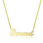 14K Yellow Gold Personalized Name N