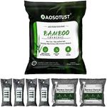 AOSOTUST Bamboo Charcoal Air Purifying Bag 6 Pack, Odor Eliminator for your Locker, Car, Closet, Shoe, Bathroom, Pet Areas, Gym Bag and Office (2x200g, 4x50g)