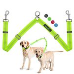 Brilliant Paw Double Dog Leash, Two Dog Leash Splitter, Adjustable Length and Tangle Free, Heavy Duty Walking Training Dual Dog Leash Extension for Small Medium and Large Dog