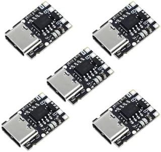 5 Pcs TP4057 1A 3.7V Lithium Battery Charging Board with Protection is a Type-C USB C Lithium-Ion Battery Charging Board and is Superior to TP4056.