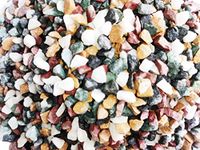 Samariya Multi Color Marble Pebble Chips Small Size Gravel for Home Decoratio Garden Decor Aquarium Fountain Waterfall Table Decor Plants Etc. (5 Kg)