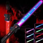 Light Sabers for Kids - LED Colour Changing Lightsaber Toys with 7 Colours and FX Sounds - Extendable Light Sabres for Halloween Fancy Dress Parties