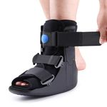 GHORTHOUD Inflatable Walking Boot Air Cam Walker Fracture Boot Orthopaedic boot for Sprained Ankle Short Air Walker Brace for Broken Foot Achilles Tendon Injury Black (L)