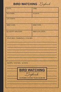 Bird Watching Logbook: A Birdwatching Journal for Bird Watchers and Birders | Small Bird Spotter Book to Track & Record Bird Sightings | For Kids, Teens, and Adults | Classic