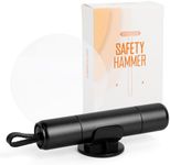 Runmeihe Safety Hammer & Seat Belt Cutter, Car Safetyhammer Window Breaker with Test Glass, Life-Saving Emergency Escape Tool (Black, 1PCS)