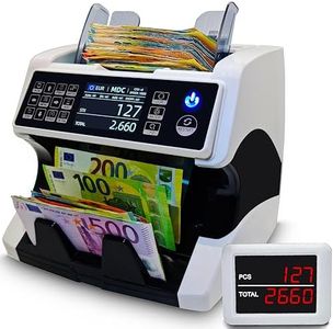 BEITZ BS-920 | Geldzählmaschine | Geldzählmaschine scheine | Wertzähler | Summenzähler | Geldprüfer | Geldzähler für Euro Scheine | Geldscheinzähler | Banknotenzähler