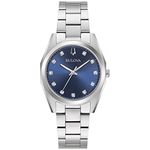 Bulova Ladies' Surveyor Stainless Steel Blue Dial Watch (96P229)