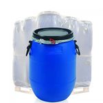 60 Litre Plastic Blue Open Top Barrel with Lid & Ring UN Approved Food Grade