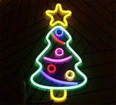 Neon Light Sign LED Christmas Tree Night Lights USB Operated Decorative Marquee Sign Bar Pub Store Club Garage Home Party Decor