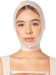 Sonryse MAC31VE Post Surgery Chin Lift After Lipo Compression Garment Strap Mentonera Post Quirúrgica Facial Beige Large