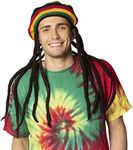 Rasta Imposta The Original Tam With Dreadlocks, Multi, One Size