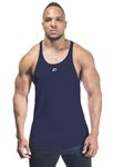 DECISIVE FITNESS Sleeveless Breathable Wicking Quick Dry Bodybuilding Workout Slim Fit Gym Stringer Vest Athletic Training Tank Top Racer Back stringer vests for men gym muscle fit Dri Cool Plain