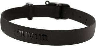 Waterproof Dog Collar - Durable, Comfortable and Adjustable Outdoor Dog Collar with Wear Resistant Buckle and ID Tag Ring for Small Dogs by Nuvuq (Black, Small)