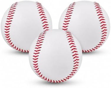HolyElks Baseball Hardball,Game Baseballs for Youth Players Training,Standard Size and Weight (Hard Ball 3pc)