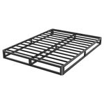 Firpeesy 6 Inch King Bed Frame with Round Corner Edges, Low Profile King Metal Platform Bed Frame with Steel Slat Support, No Box Spring Needed / Easy Assembly / Noise Free Mattress Foundation