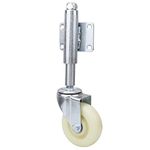 Eurobuy 4" Heavy Duty Spring Swivel Caster Nylon Gate Wheel 440lbs Load Capacity Industrial Casters Plate Casters Loaded Gate Wheel