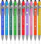 Inspirational Quotes Pens Screen Touch Stylus Pens,Retractable Ballpoint Pens,Funny Pens Snarky Fun Office Pens,10Pcs Motivational Quotes Pens,Inspirational Ink Pens,Inspirational Ballpoint Pens