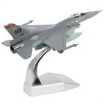 NUOTIE 1/100 F-16C Fighting Falcon Fighter Model Metal DieCast Aircraft Jet Kit Fighter Plane Model Military Airplane for Collection and Gift