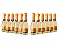 Canti - Prosecco D.O.C. Millesimato, Extra Dry Wine 10,5%, in Baby Bottles, Italian Glera Grape Variety from Veneto, Fruity and Floral Taste, 12x200 ml