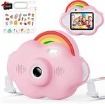 Selvim Kids Camera, 40MP 1080P HD Video Camera for Kids, 2.4 Inch IPS Screen Kids Digital Camera with 32GB Card, Selfie Dual Camera for 3-12 Years Old Girls Boys, Birthday Gift for Children