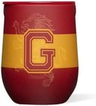 Corkcicle Harry Potter Gryffindor Stemless Wine Glass Tumbler, Triple Insulated Stainless Steel Construction, Easy Grip Sides, Keeps Beverages Chilled for 9 Hours, 12 oz