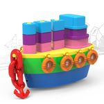 Li'l Wizards Stack A Boat 7 in 1|Nest 'N' Link,Pull Along Toy, Walking, Shape Sorting,Pretend Play|Learning Activity Toy, Multicolor |Birthday Gift for Kids 12 Months & Above|Infant and Preschool Toy