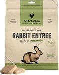 Vital Essentials Freeze Dried Raw Dog Food, Rabbit Mini Patties Entree, 14 oz