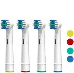 Electric Toothbrush Replacement Heads Compatible with Oral-B for Gum Health Improvement.1 Pack Dupont Bristles Replacement Toothbrush Heads(4PCS)