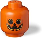 LEGO Storage Head (Large) -Pumpkin, Orange