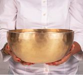 RUGDOLL Pure Brass Tibetan Singing Bowl for Meditation, Sound Bowl Set for Chakra Healing, Yoga Singing Bowl, 8 Inches Diameter, 63.49 Oz Weight