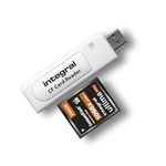 Integral Compact Flash USB2.0 Memory Card Reader Adapter - Plug & Play and Compatible with Windows & Mac