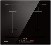 CIARRA CBBIH4BFF 4 Zone Built-in Induction Hob with Two Flex Zones Power Booster Touch Control Hob Induction 4 Plates 9 Power Levels Induction Hob 60 cm 7200 W