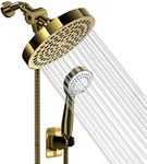 Shower Head With Handheld Combo, 6 Inch High Pressure Rainfall Showerhead With Hand Held 70 Inch Hose for Bath - Adjustable Swivel Shower Head Spray Anti-leak Nozzles - Universal Fit