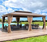 MELLCOM 14'x20' Gazebo, Galvanized 