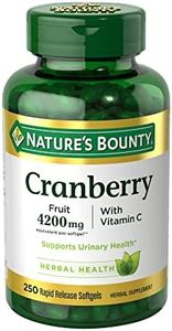 Nature's Bounty Cranberry with Vitamin C 4200 mg, 250 Softgels