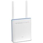 Unlocked ZTE MF286D CAT 12 600mbps 4G+/LTE Home/Office Router (White). 2 x RJ11 Tel Ports. 2 x External Antennas. Works with any Mobile Network Sim Worldwide. 2.4/5GHz Wi-Fi + Bridge Mode (Renewed)