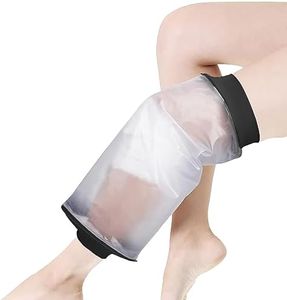 EXQUISITO Knee Cast Cover for Shower | Available in 3 Sizes | Reusable Knee Shower Protector after Surgery For Knee Wounds, Bandage, Burns | Knee Cover for Showering after Surgery for Kids and Fit Adults (Weighing Upto 150 lbs)