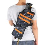 Gun Holster Belt,Holster Adult,Storage Bag for Guns,Holster Shoulder Bag,Target Pouch Storage Bag Adjustable Holster Shoulder Bag for Tactical Toy Gun