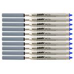 Lamy M 16 ballpoint pen refill made of metal, indelible, line width: M, blue, 10er Spar-Pack