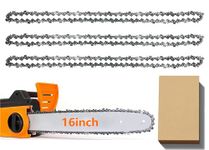 3 Pack Chainsaw Chain for 16 Inch (40cm) Bar, 57 Drive Links, 3/8" LP 0.050" Gauge, Replacement Chain fits for Titan, Black & Decker, Einhell, Ryobi, Oregon and More (91PJ057X) and Other Chainsaws