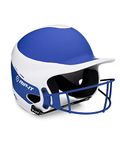 RIP-IT Women's Royal Vision Pro Matte Two Tone Softball Batting Helmet (Small/Medium)