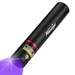 Alonefire SV16 5W Small UV Flashlight 365nm USB Rechargeable Portable Ultraviolet Black Light Mini Stain Minerals Money Pet Urine Detector with Power Outlet, Built-in Battery