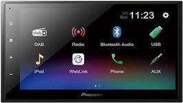 Pioneer DMH-A340DAB Mechafree 6.8” Capacitive touchscreen multimedia player, with Smartphone Mirroring. Bluetooth, DAB/ DAB+ Digital Radio, 13-band GEQ