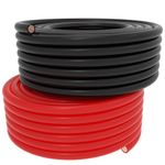 SHIERLENG 6 AWG Gauge 16FT Welding Battery Cable 5m Red + Black Pure Copper Power Inverter Wire Set for Solar, RV, Car, Boat, Automotive, Marine, Motorcycle (16 FT)