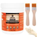 Deuvuo Transparent Waterproof Coating Agent 1 KG, Anti-leakage Invisible Waterproof Agent, Waterproof Insulation Polyurethane Sealant For Bathroom, Kitchen, Garden, Roofs, Walls (35 Oz)