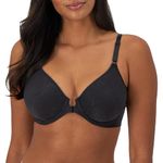 Bali Women's Comfort Revolution Front-Close Shaping Underwire Bra, Black,38C